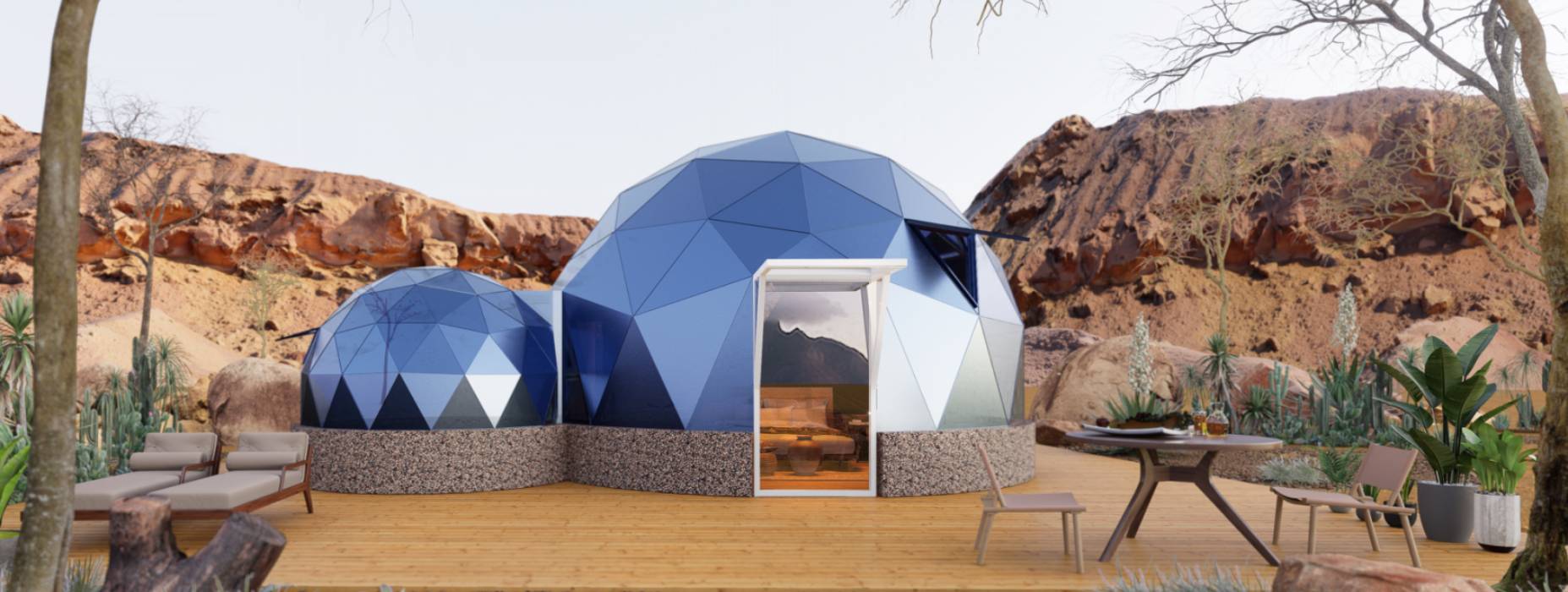 安福县球形智能光伏玻璃星空房